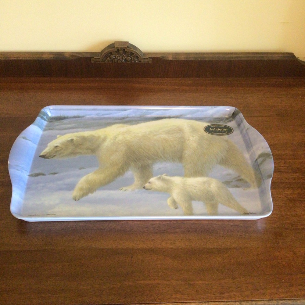 Polar Bear Decorative Serving Tray